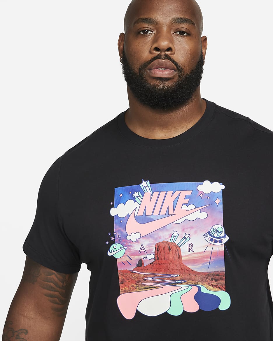 Nike Sportswear Men s Black Light T Shirt. Nike